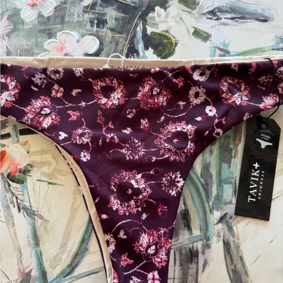 TAVIK minimal coverage Ali mini swim bottom Medina Merlot 💐 - Picture 6 of 8